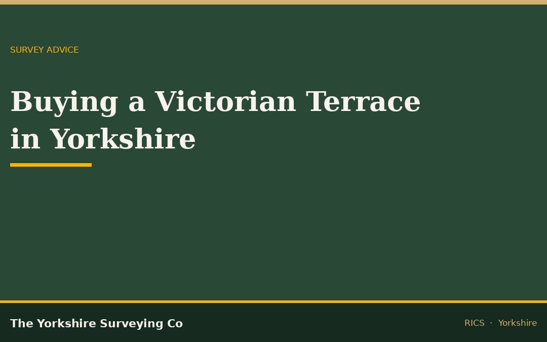 Buying a Victorian terrace in Yorkshire: what a RICS survey looks for